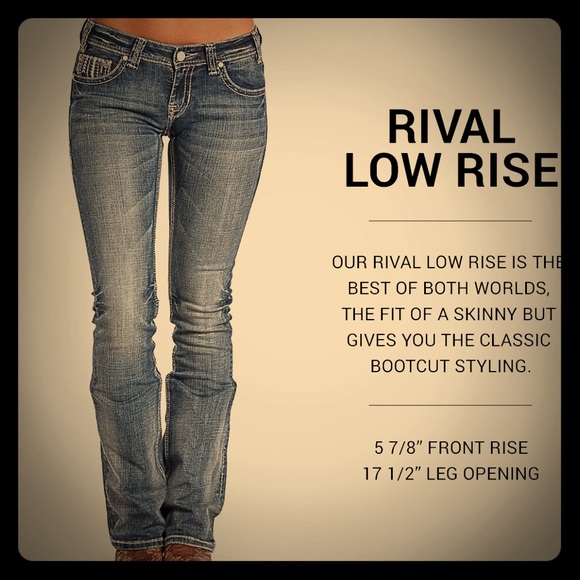 rock and roll cowgirl rival low rise jeans